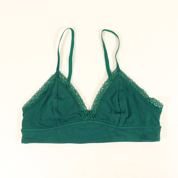 NWOT Jenni Intimates Junebug Green Lace Bralette Size Medium - Picture 1 of 5